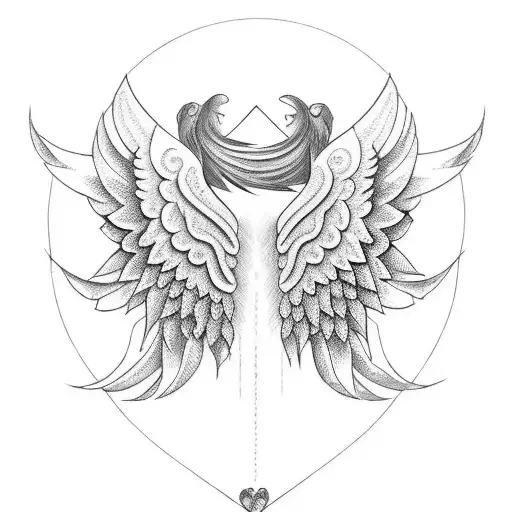 Cooke With Angel Wings And Heart