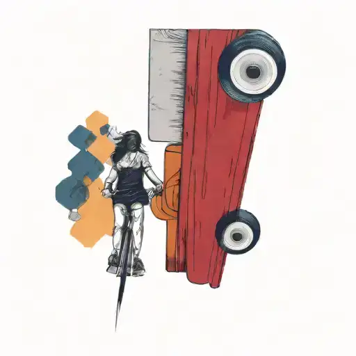 A Woman Riding In A Car