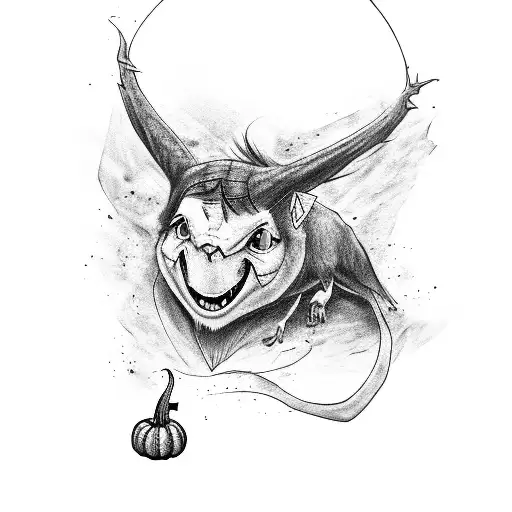 Harry Potter And The Prisoner Of Azkaban Buckbeak Laying Next To Pumpkin