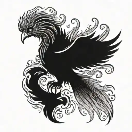 Phoenix Rising From The Ashes