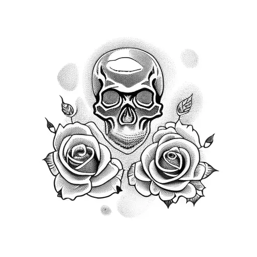 Skull And Roses
