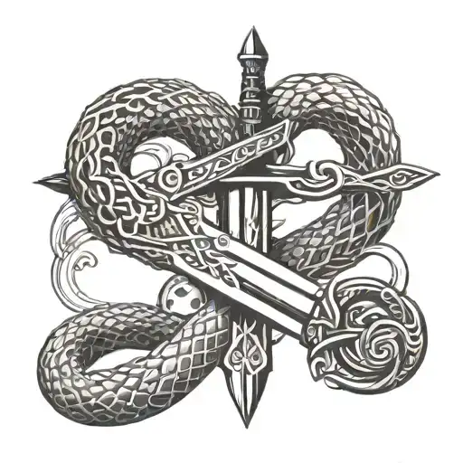 Sword With Snake