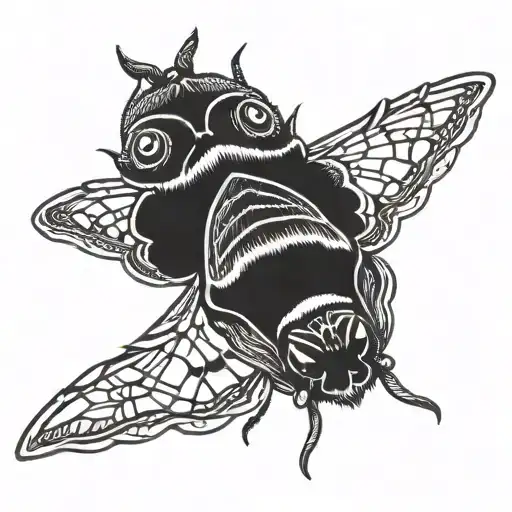 Polyphemus Moth With Eyes Like Fire