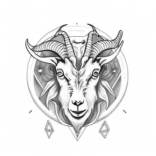Goat With Satan Star