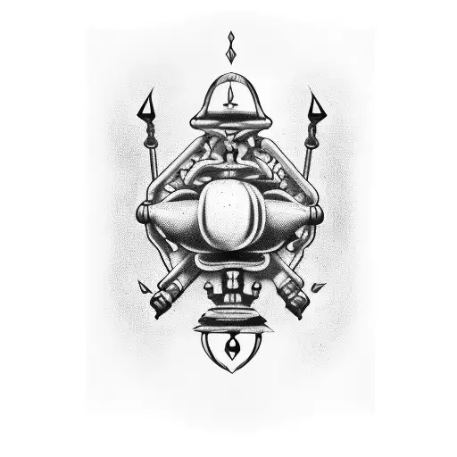 Bicep And Shoulder Tattoo In The Style Of Salvador Dali