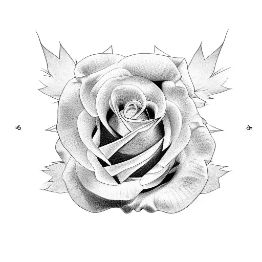 Line Rose With Word Kingston