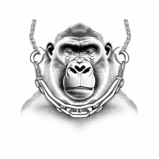 Gorilla With Chains