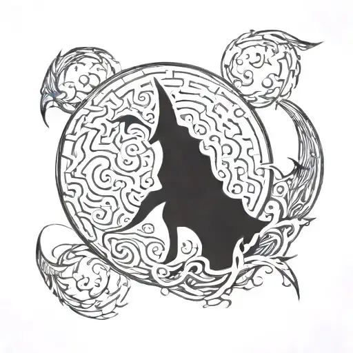 Moon Followed By The Word Saran