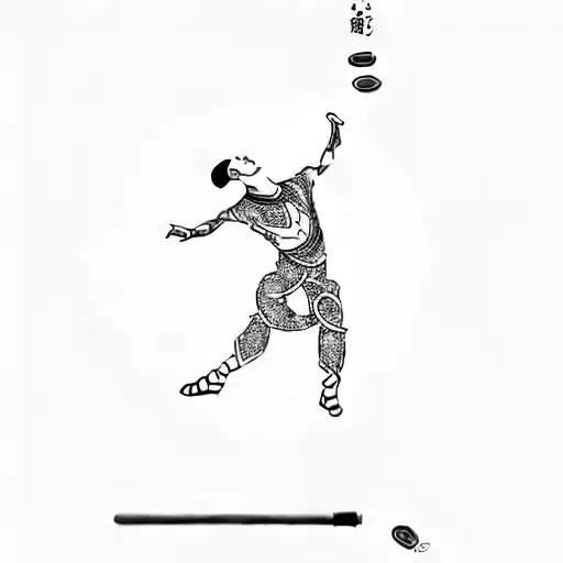 A Chinese Acrobatic Dancer