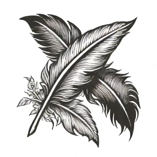 Small Feather And A Tiny Denarius