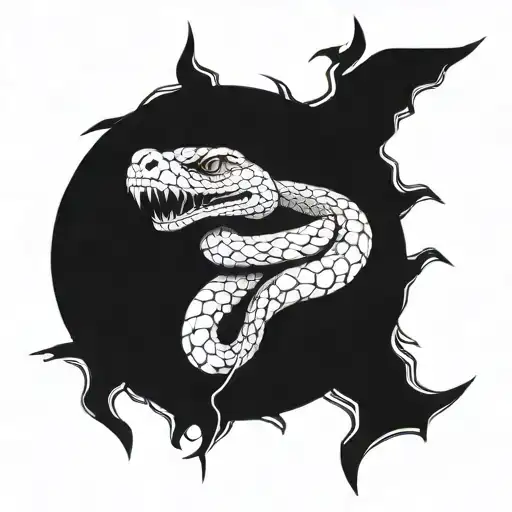 Snake Transforming Into Man Walking