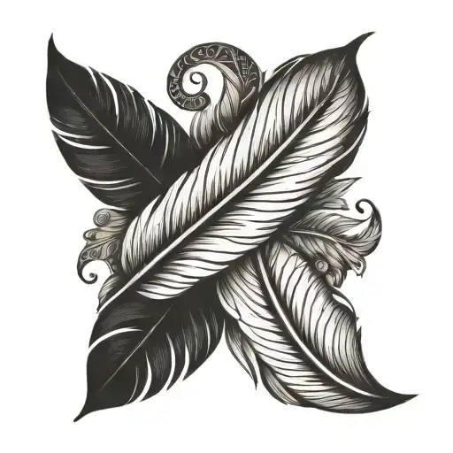 One Little Feather With One Rosario