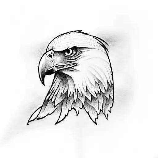Eagle With A Scar Over His Eye