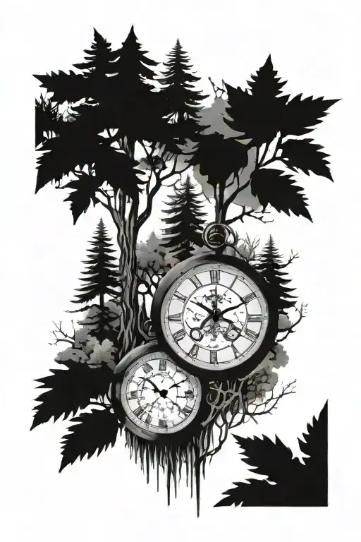 Forest And Clock