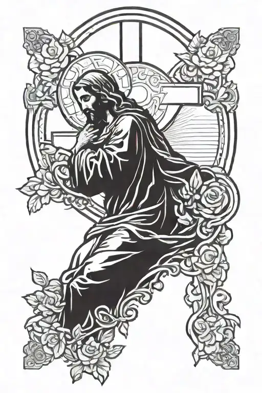 Jesus Cross Virgin Mary