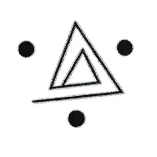 A Triangle On A Black Background