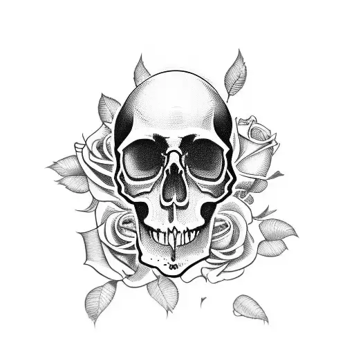 Skull And Roses