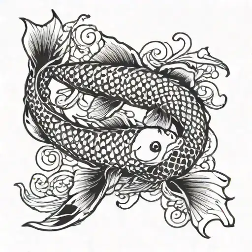 Koi Fish And Pisces
