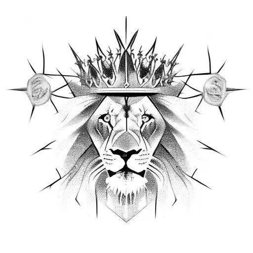 Lion Of Judah With Crown Of Thorns