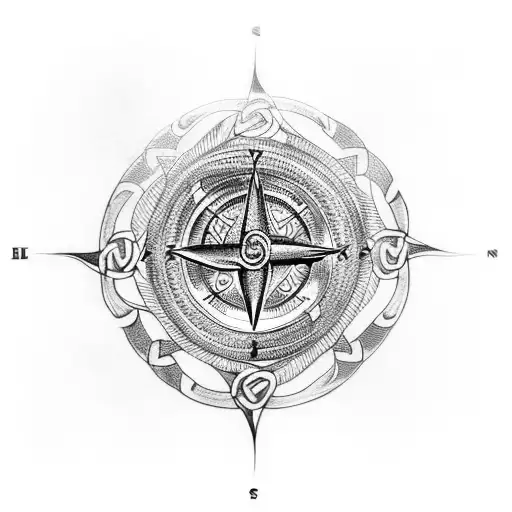 Celtic Dragon Compass Storm
