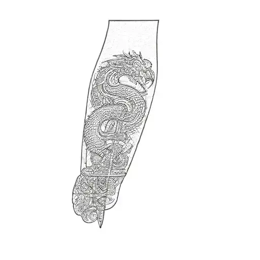 A Dragon And A Sword