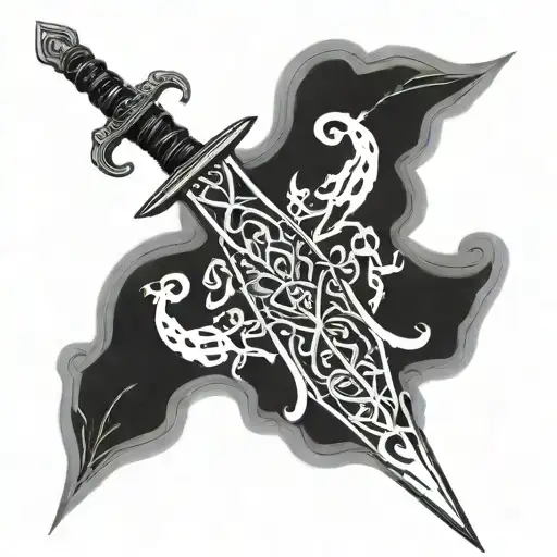 Laurelin And Narsil Sword Lotr