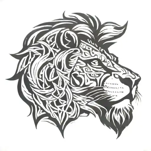 Lion Face With Mahadev