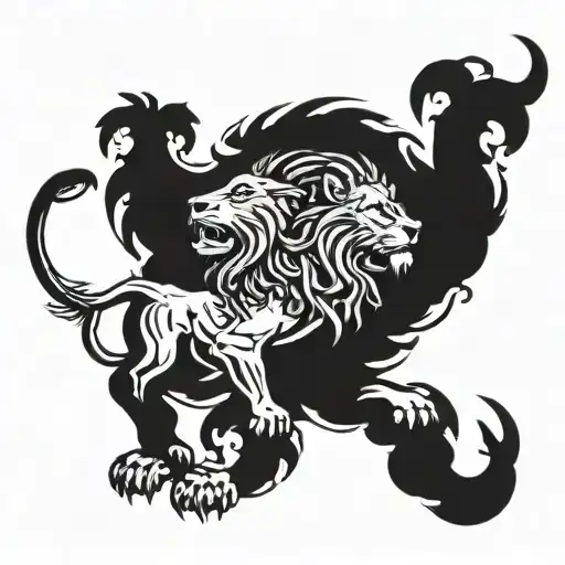 Lion And Zeus Y Poseidon