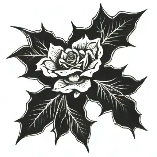 Jesus Roses Intertwined