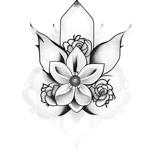 Font Style La Familia With Flower On Sophie Azalea Word