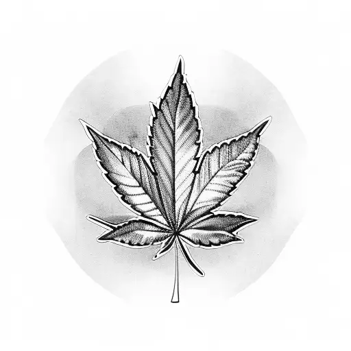 Marijuana Leaf In The Shape Of A Vintage Car
