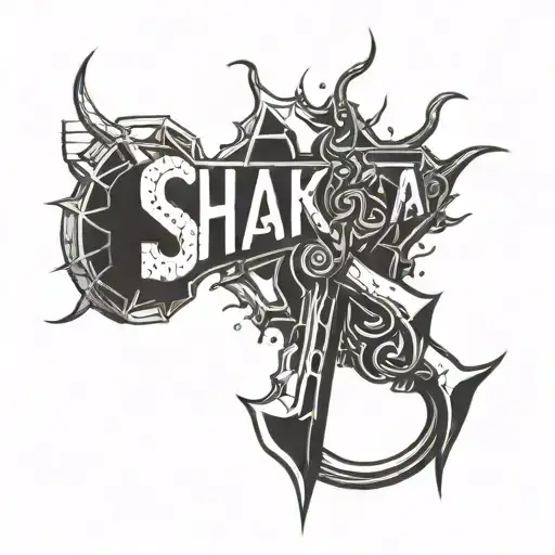 Ligtheng Bolts And The Word Shaka Combine