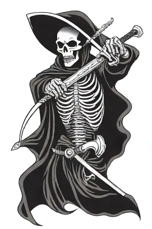 Grim Reaper With Scythe