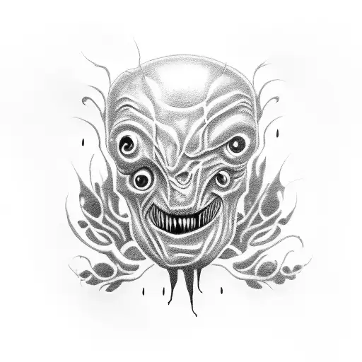 A Coffee Bean Transformed Into A Creepy Horror Movie Creature