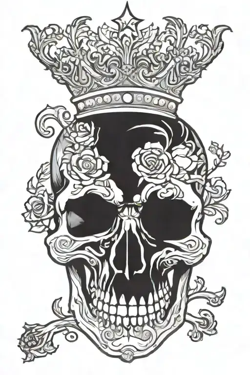 Skull With Crown