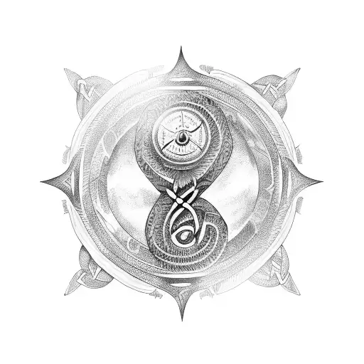 Celtic Dragon Compass