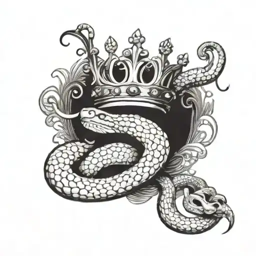 Snake With Crown