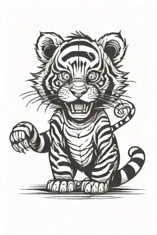 Cartoon Tiger