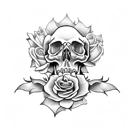 Skull And Roses