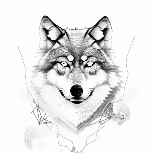 Old Man That Has 2 Wolves Guarding Him While He Has Another Wolf In Chains