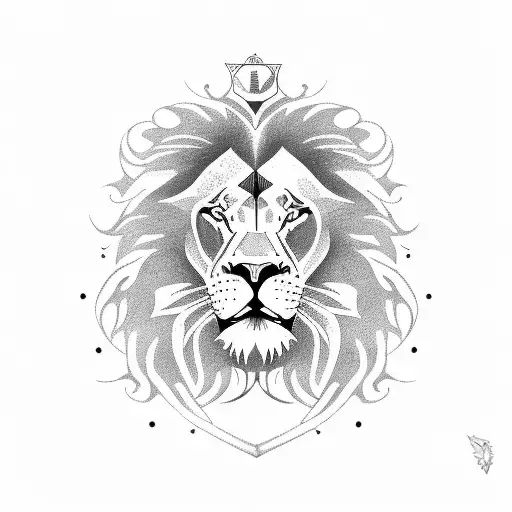 Lion And Cross