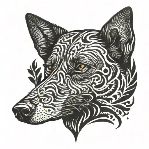 Man And Dog Paw Print