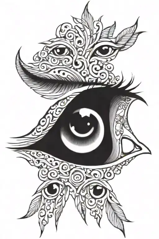 Many Eyes Looking Black