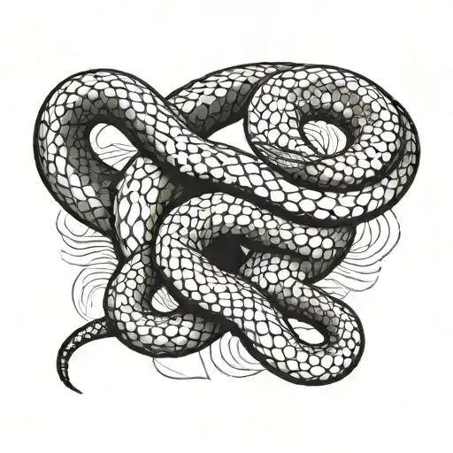 A Diamondback Snake Starting At My Upper Bicep Wrapping Around To My Back