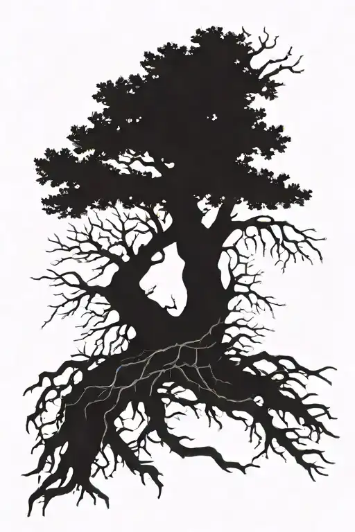 Dead Tree Silhouette