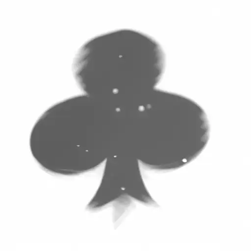 A Spade On A Black Background