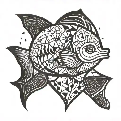 A Geometric Design Incorporating Elements Of Phish's Logo And The Client's Love For Their Family