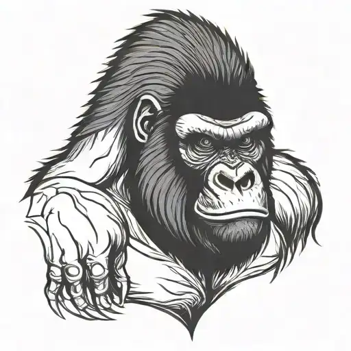 Angry Face Gorilla