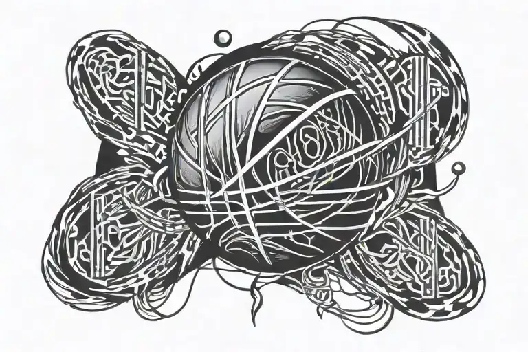 Pulse Line With A Basketball Merging