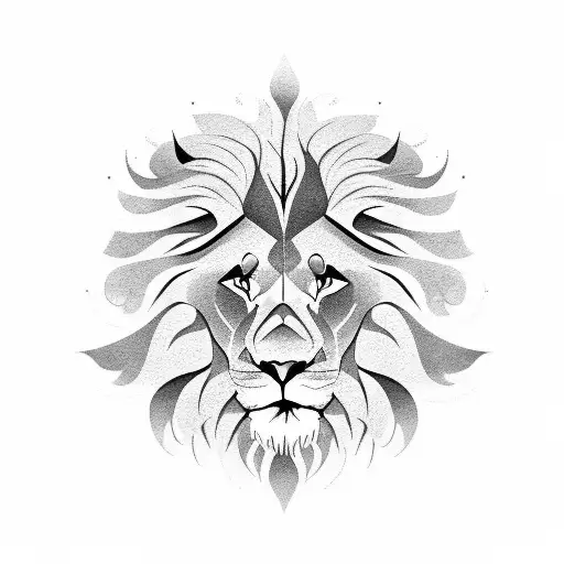 Lion Face Side Profile